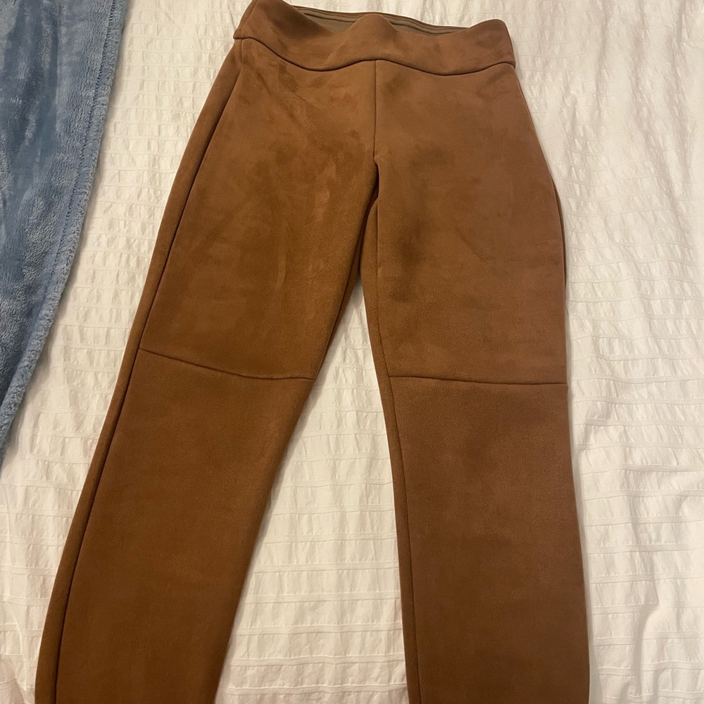 Dynamite Brown Suede Pants